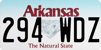 AR license plate 294WDZ