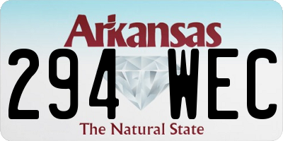AR license plate 294WEC