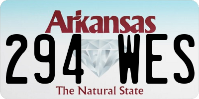 AR license plate 294WES