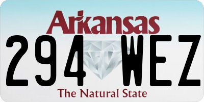 AR license plate 294WEZ