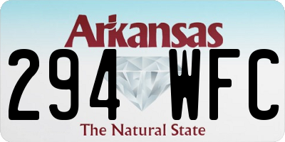 AR license plate 294WFC