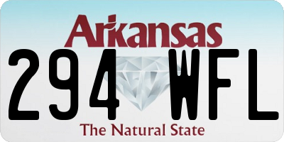 AR license plate 294WFL