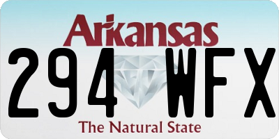 AR license plate 294WFX