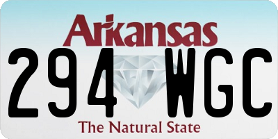 AR license plate 294WGC
