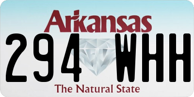 AR license plate 294WHH