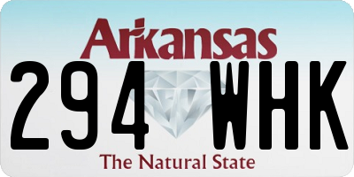 AR license plate 294WHK