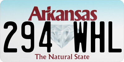 AR license plate 294WHL
