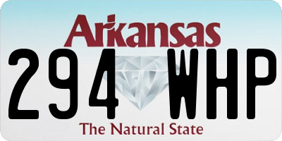 AR license plate 294WHP