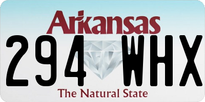 AR license plate 294WHX