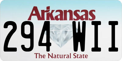 AR license plate 294WII