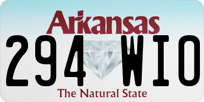AR license plate 294WIO