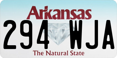 AR license plate 294WJA