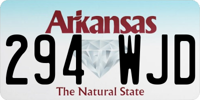 AR license plate 294WJD