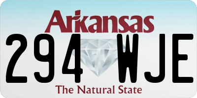 AR license plate 294WJE