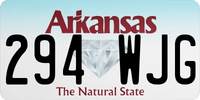 AR license plate 294WJG