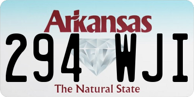 AR license plate 294WJI