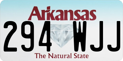 AR license plate 294WJJ