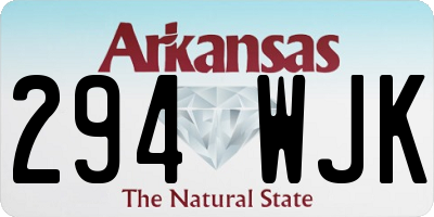 AR license plate 294WJK