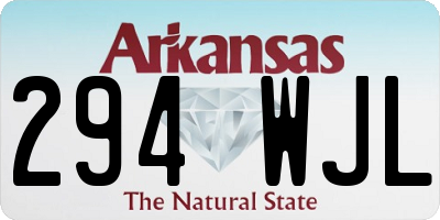 AR license plate 294WJL