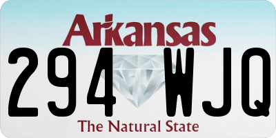 AR license plate 294WJQ