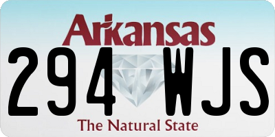 AR license plate 294WJS