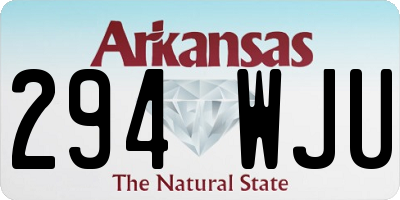 AR license plate 294WJU