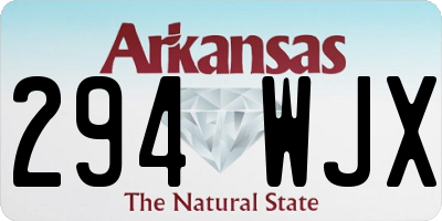 AR license plate 294WJX