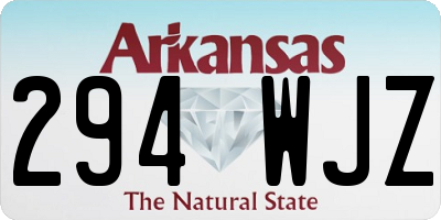 AR license plate 294WJZ