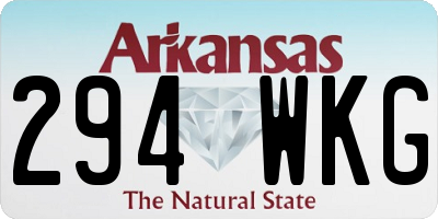 AR license plate 294WKG