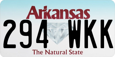 AR license plate 294WKK