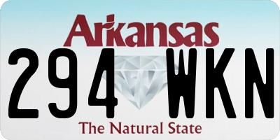 AR license plate 294WKN