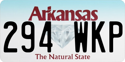 AR license plate 294WKP