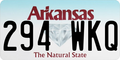 AR license plate 294WKQ