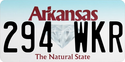 AR license plate 294WKR