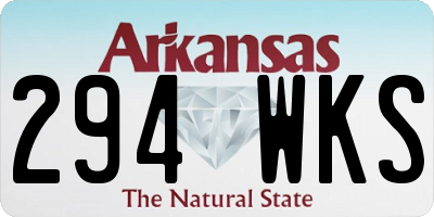 AR license plate 294WKS