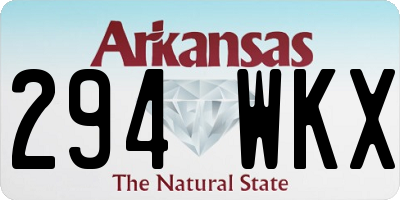 AR license plate 294WKX