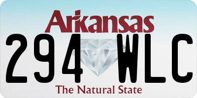 AR license plate 294WLC