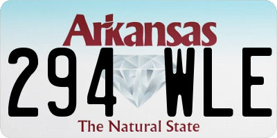 AR license plate 294WLE