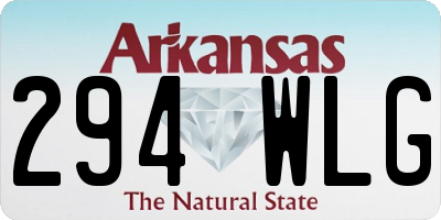 AR license plate 294WLG