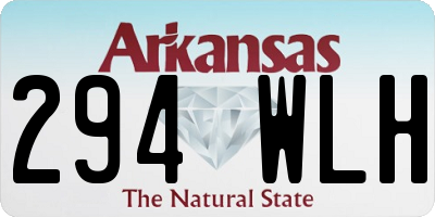 AR license plate 294WLH