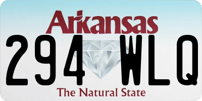 AR license plate 294WLQ