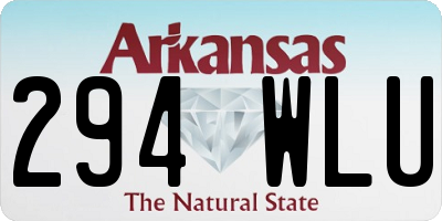 AR license plate 294WLU
