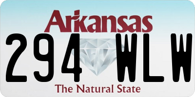 AR license plate 294WLW