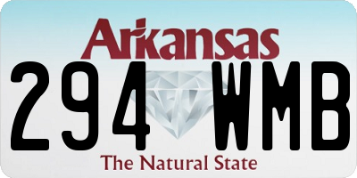 AR license plate 294WMB
