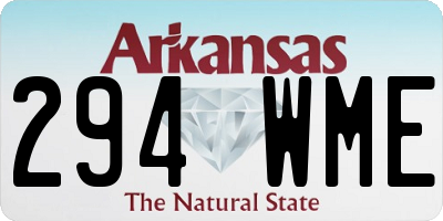 AR license plate 294WME