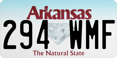 AR license plate 294WMF