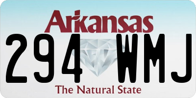 AR license plate 294WMJ
