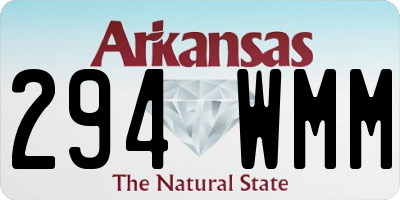 AR license plate 294WMM