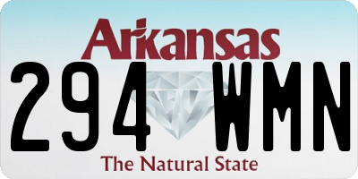 AR license plate 294WMN