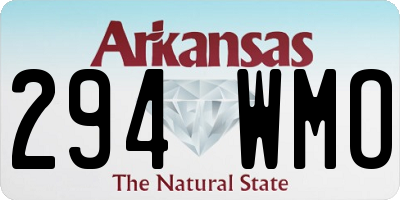 AR license plate 294WMO